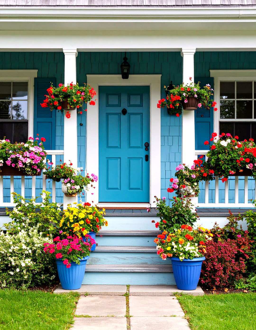 Natural Cedar Shake Porch - 24 Small Cape Cod Front Porch Ideas