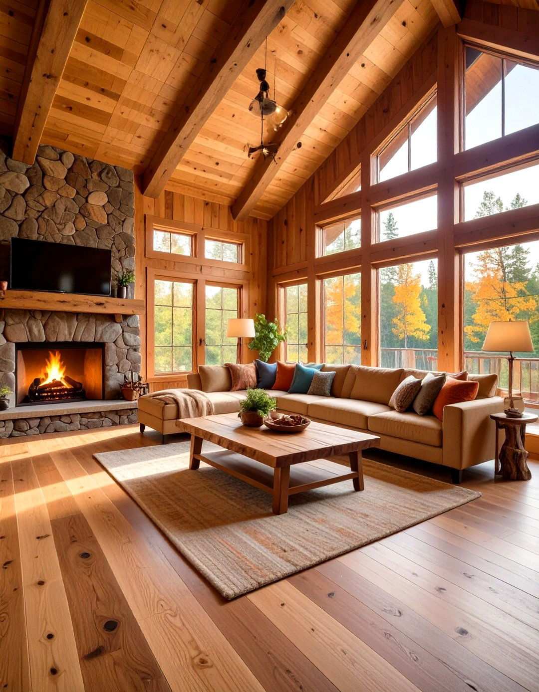 Natural Edge Live Edge Planking - 24 Wood Floor Ideas