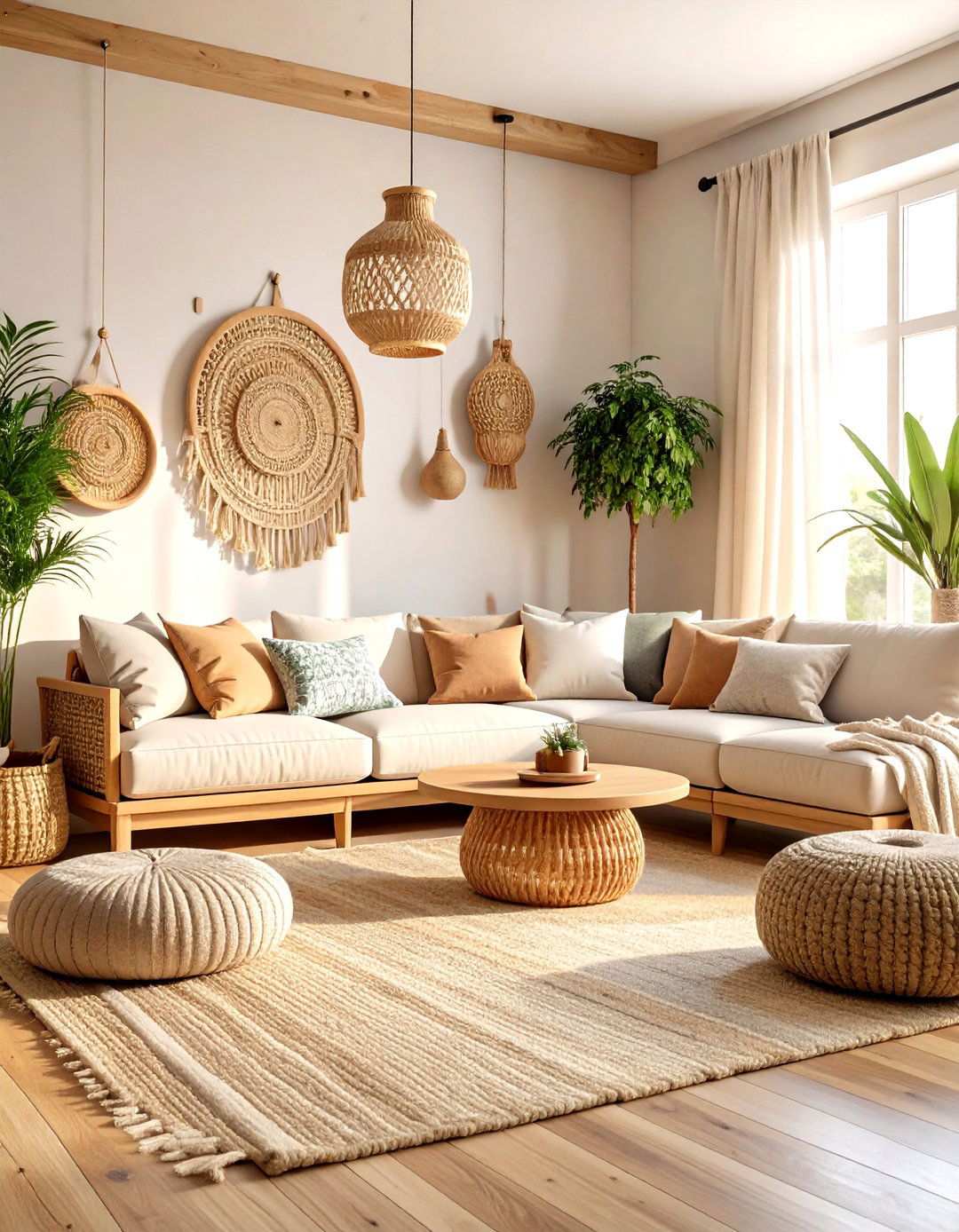 Natural Fiber Texture Living Room - 24 Luxury Living Room Ideas