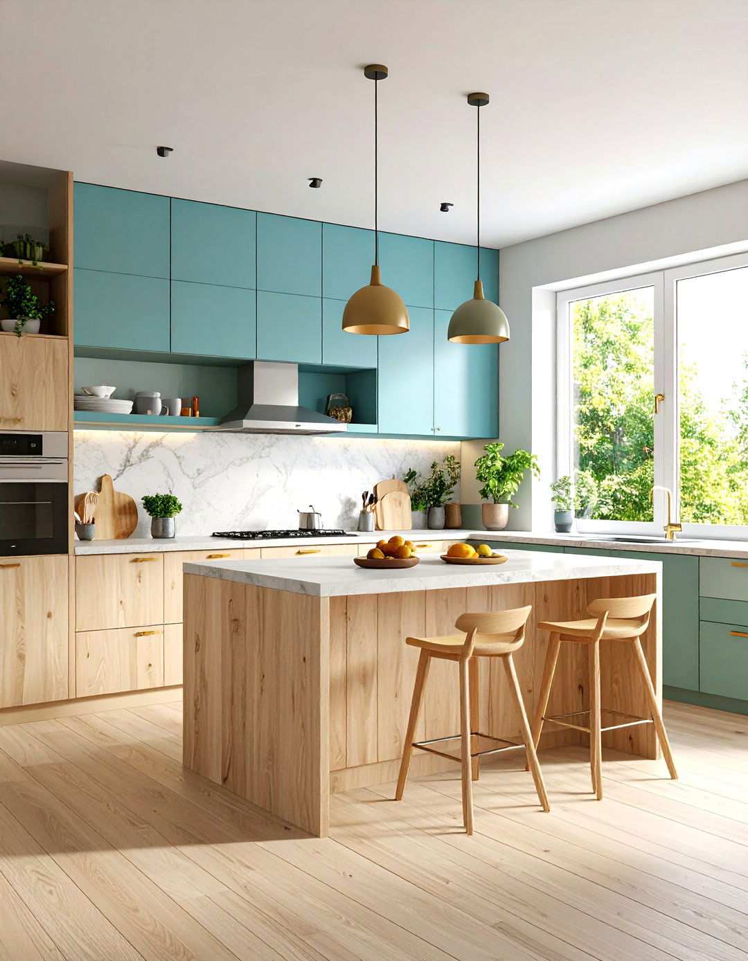 Natural Kitchen Material Combinations - 24 Scandinavian Kitchen Ideas
