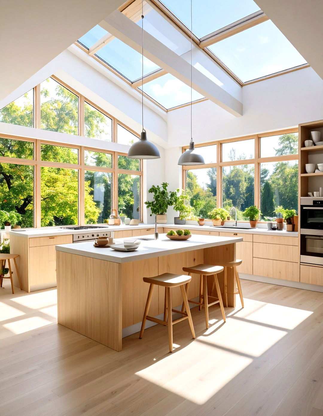 Natural Light Maximization - 24 Office Kitchen Ideas