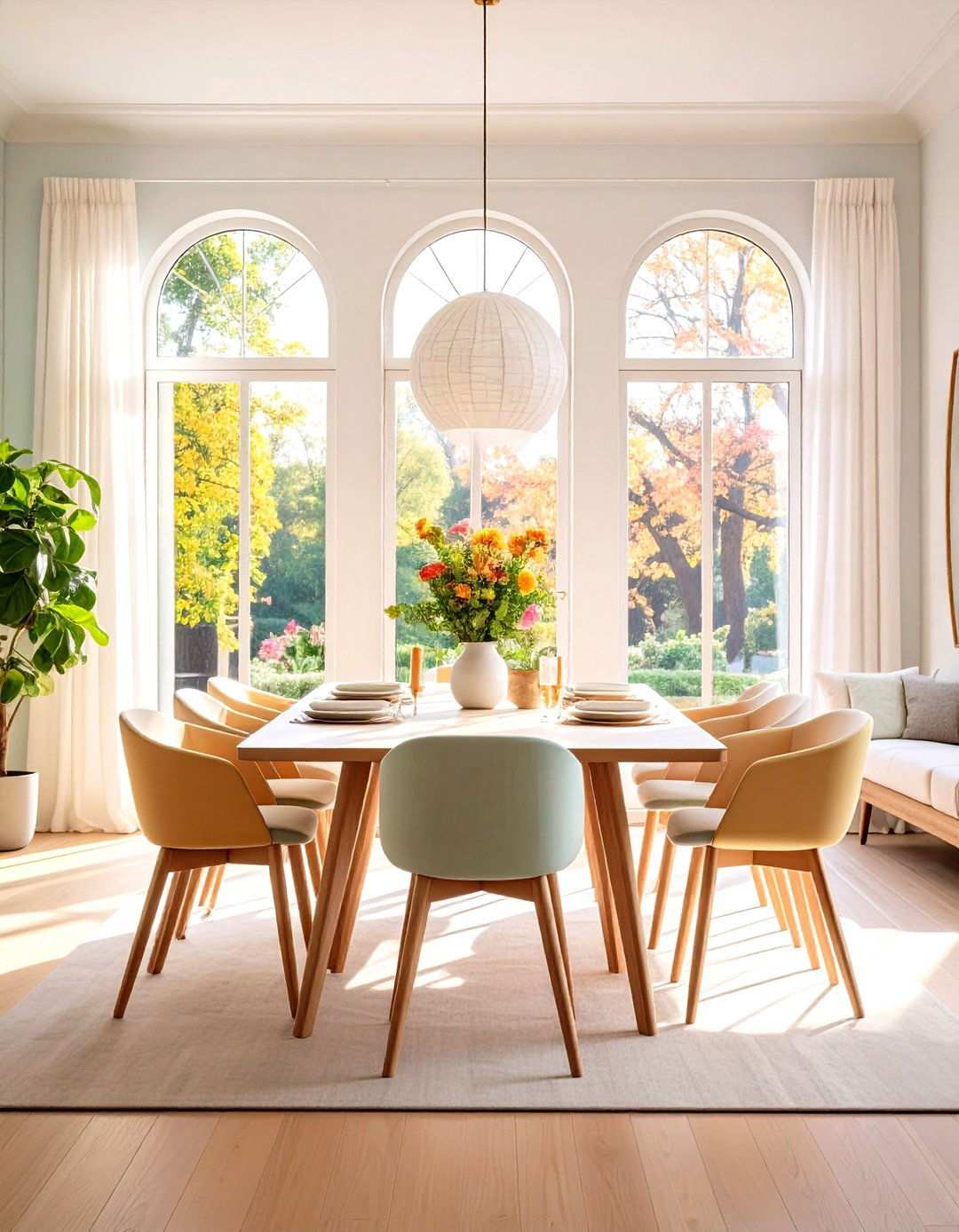 Natural Light Maximization - 24 Small Dining Room Ideas