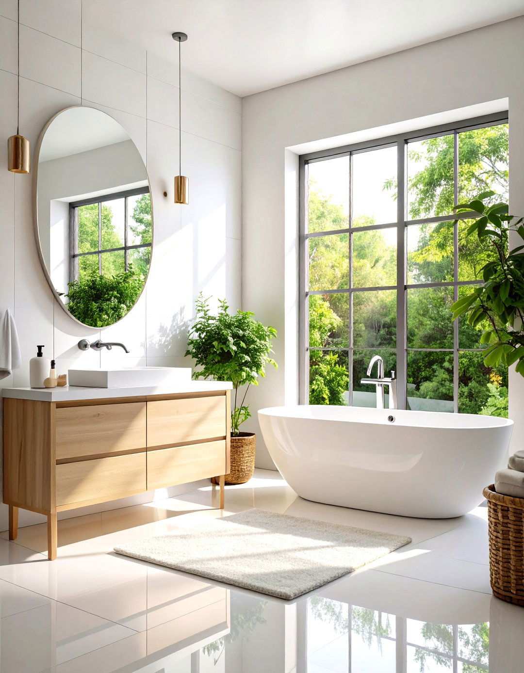 Natural Light Maximization Strategy - 24 Small White Bathroom Ideas