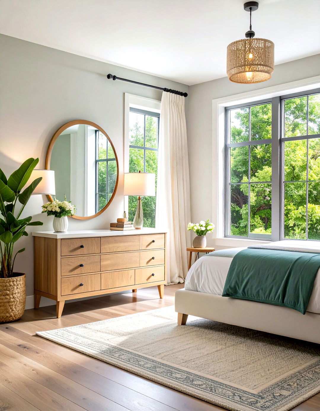 Natural Light Window Vanity - 24 Vanity Room Ideas