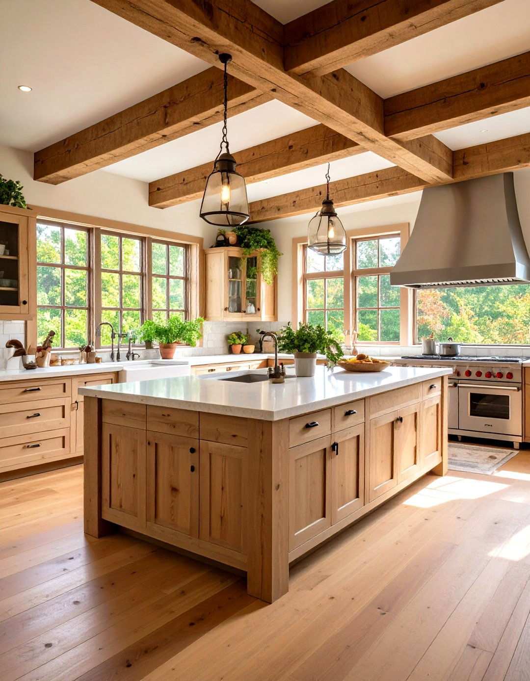 Natural Material Integration - 24 Transitional Interior Design Ideas