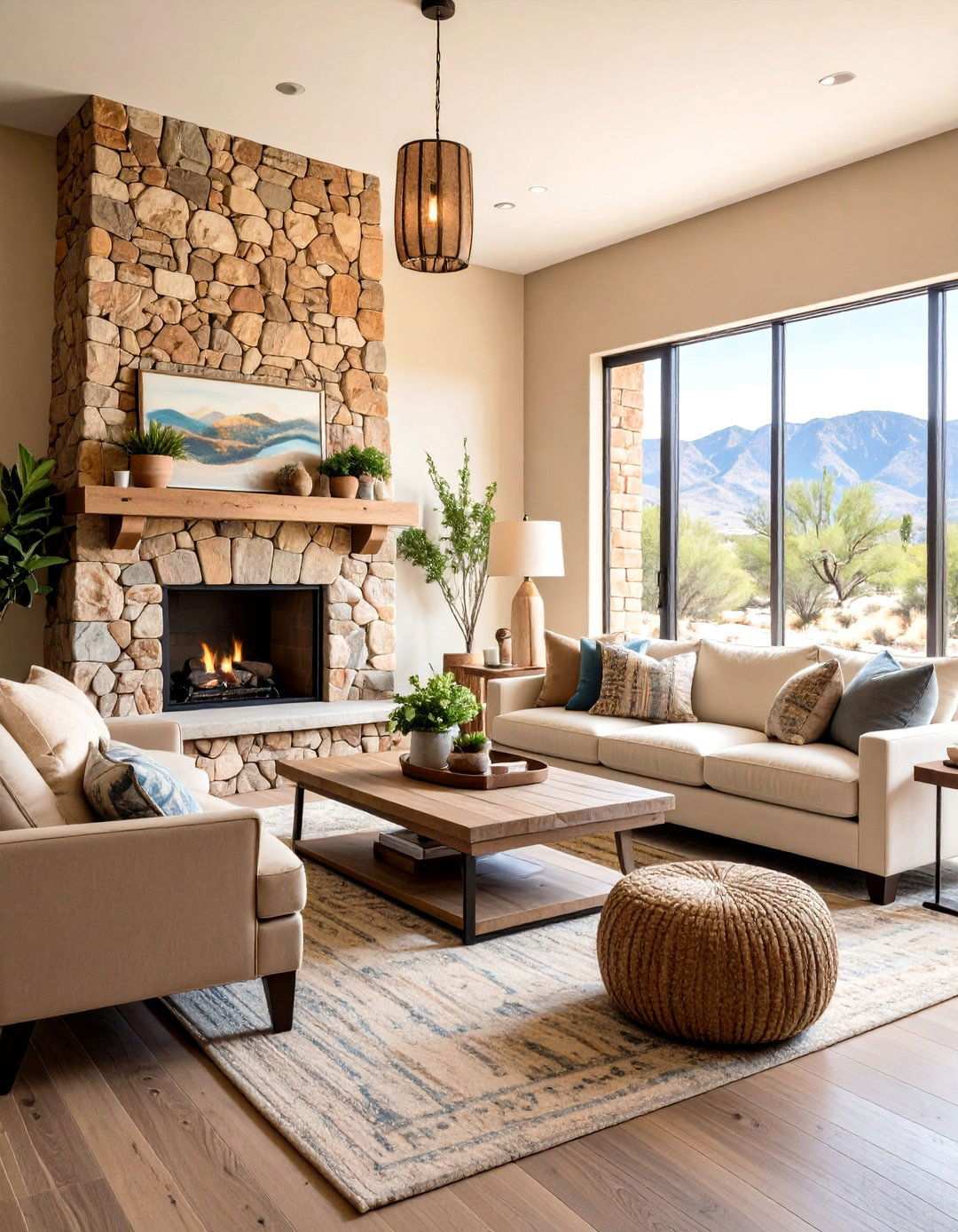 Natural Stone Accent Walls - 24 Southwest Interior Design Ideas