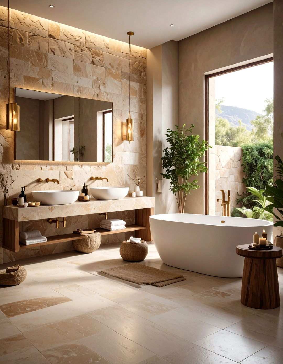 Natural Stone Luxury Wet Room - 24 Wet Room Ideas