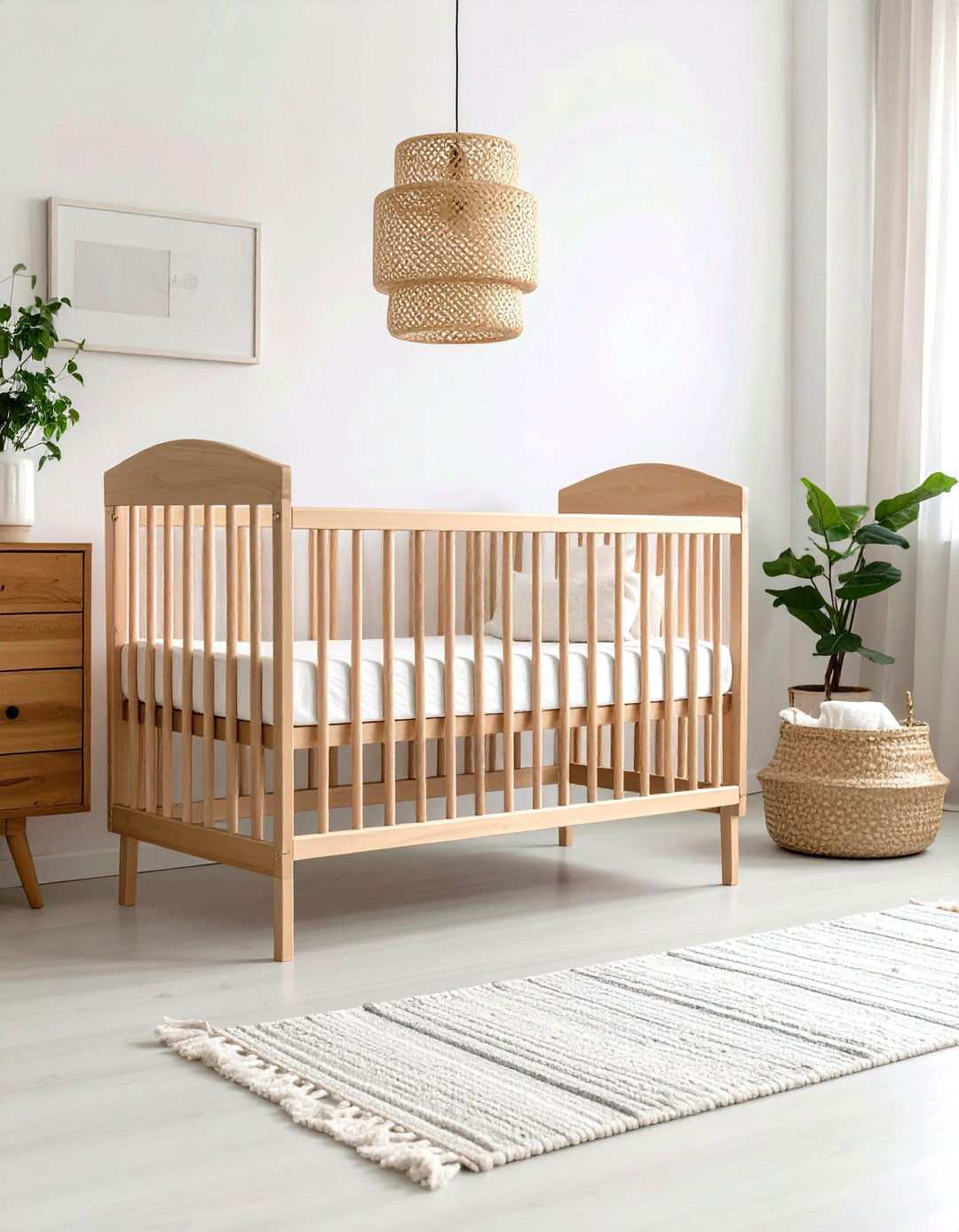 Natural Wood and White Color Scheme - 24 Mid-century Modern Nursery Ideas