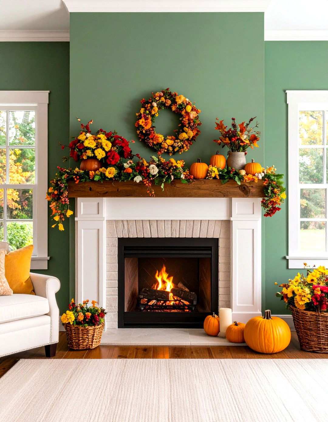 Natural Wood Beam Mantel Focus - 24 Small Rustic Living Room Ideas