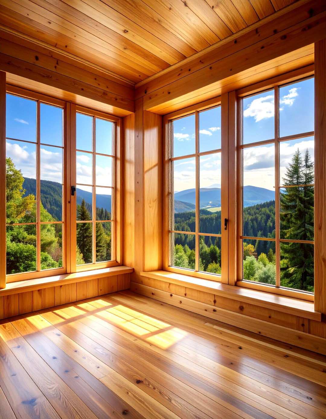 Natural Wood Window Trim - 24 Modern Window Trim Ideas