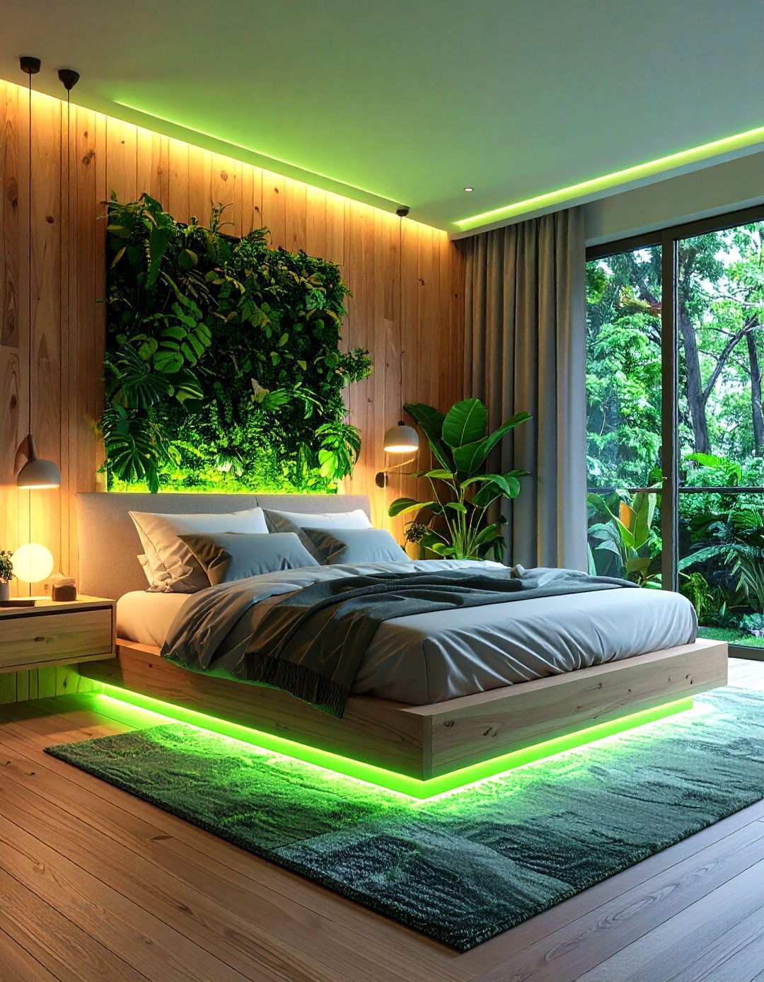 Nature Inspired Elements - 24 Neon Bedroom Ideas