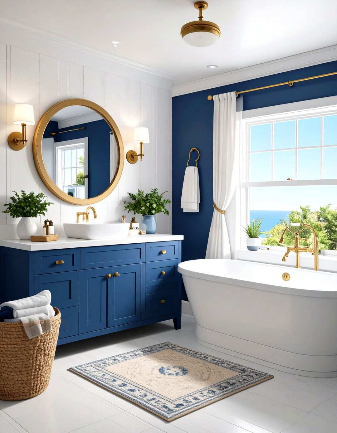 Nautical Maritime Design Theme - 24 Small Rv Bathroom Ideas
