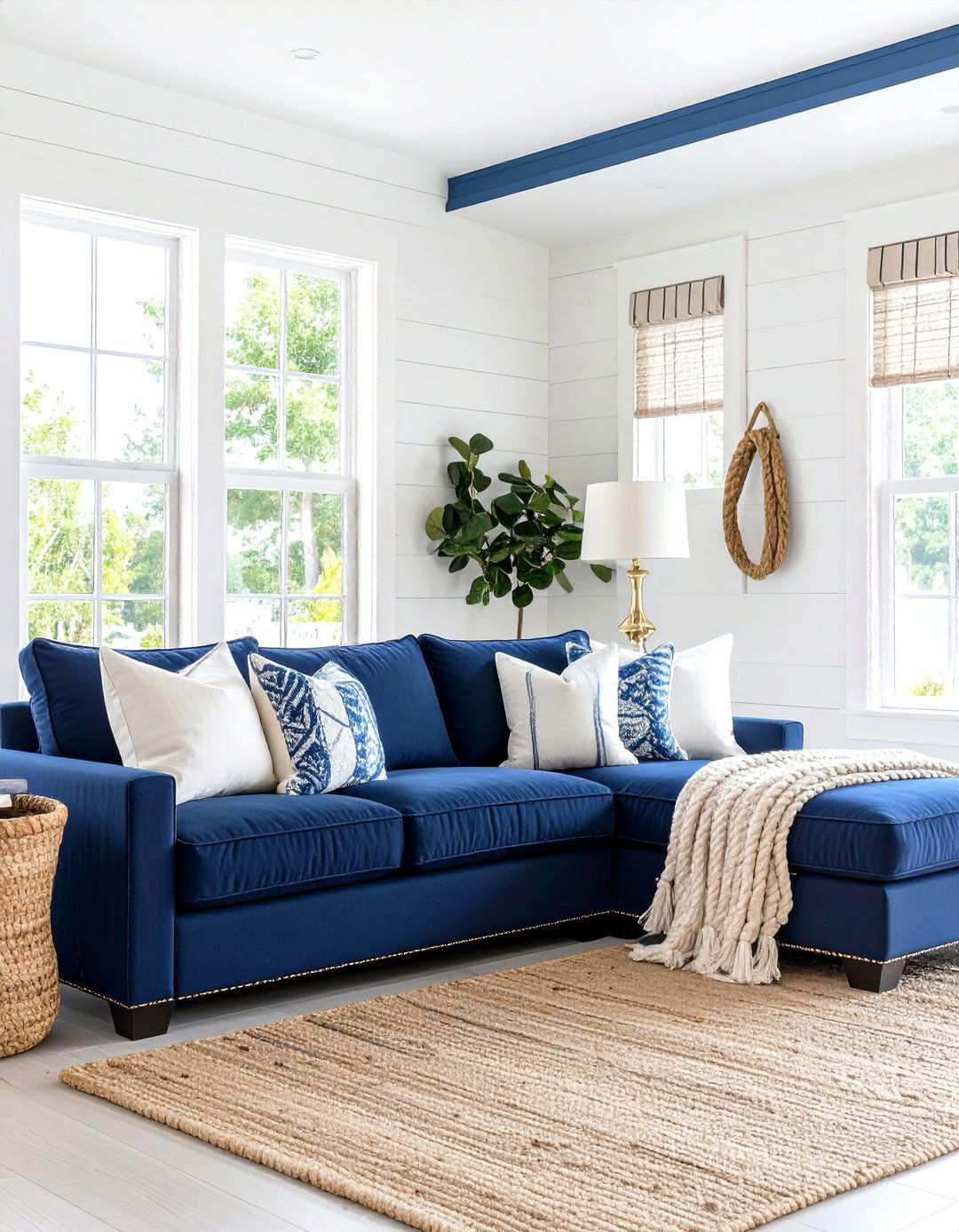 Nautical Navy and White Decor - 24 Lake House Decorating Ideas
