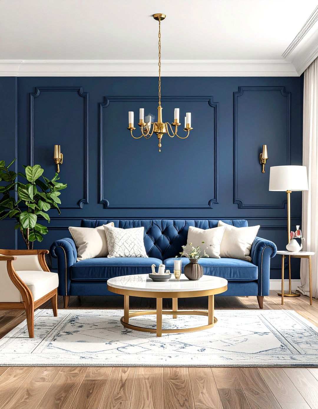 Navy Blue Living Room Paint - 24 Living Room Paint Colors