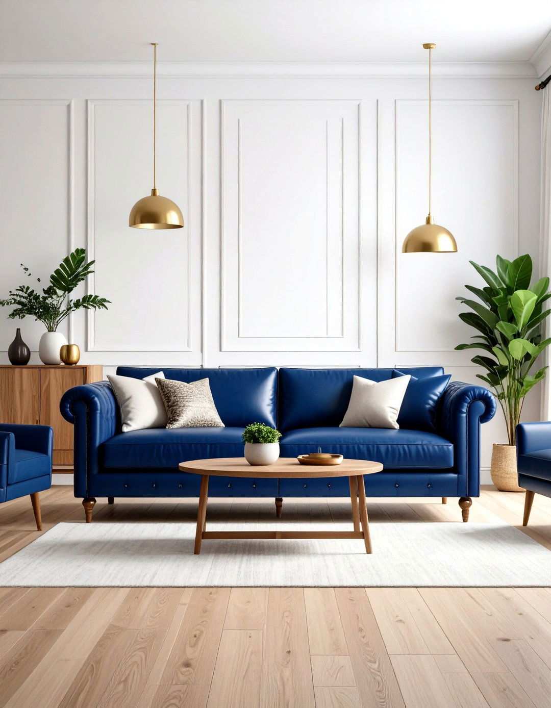 Navy Leather Furniture Living Room - 24 Navy Living Room Ideas