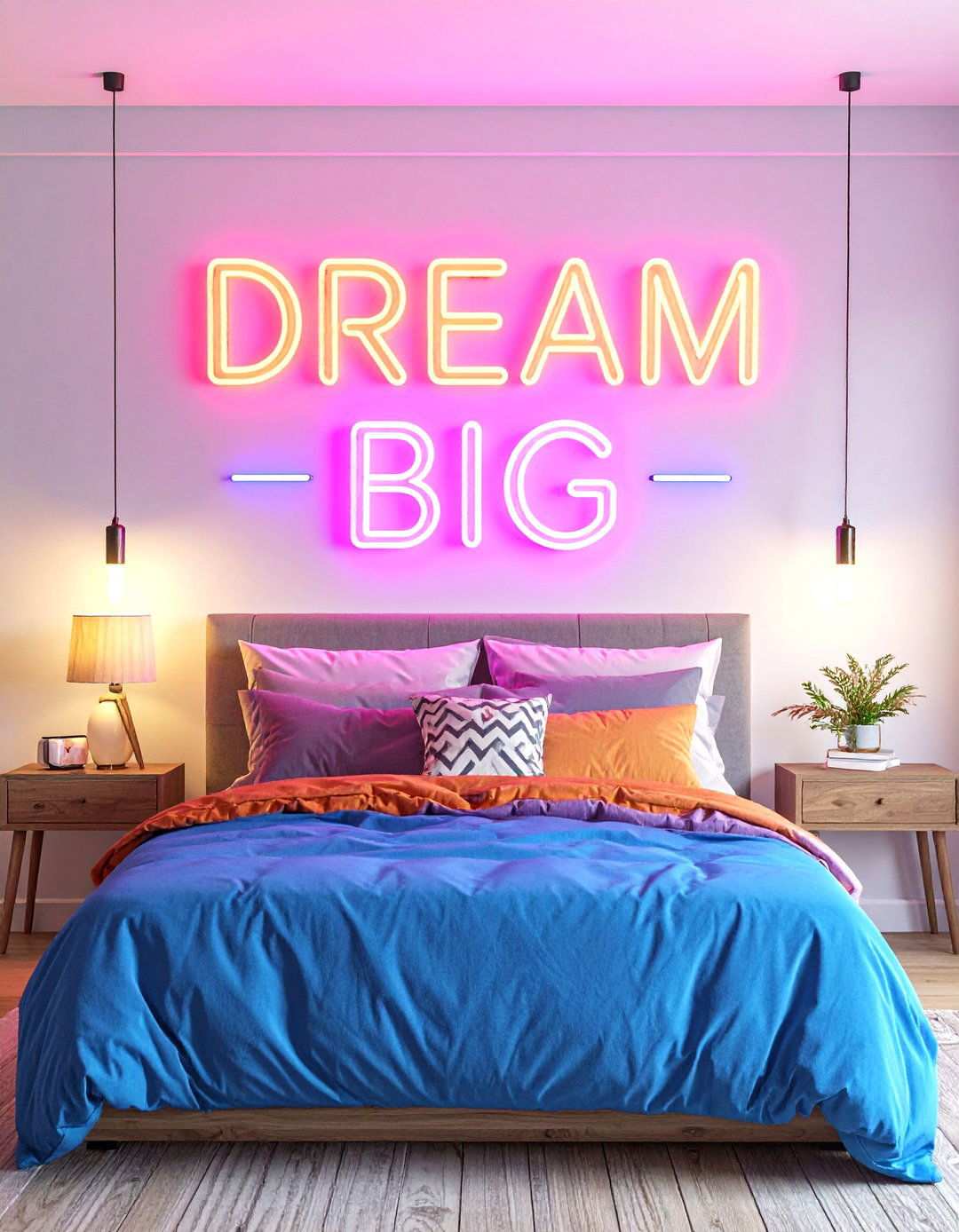 Neon Quote Signs - 24 Neon Bedroom Ideas