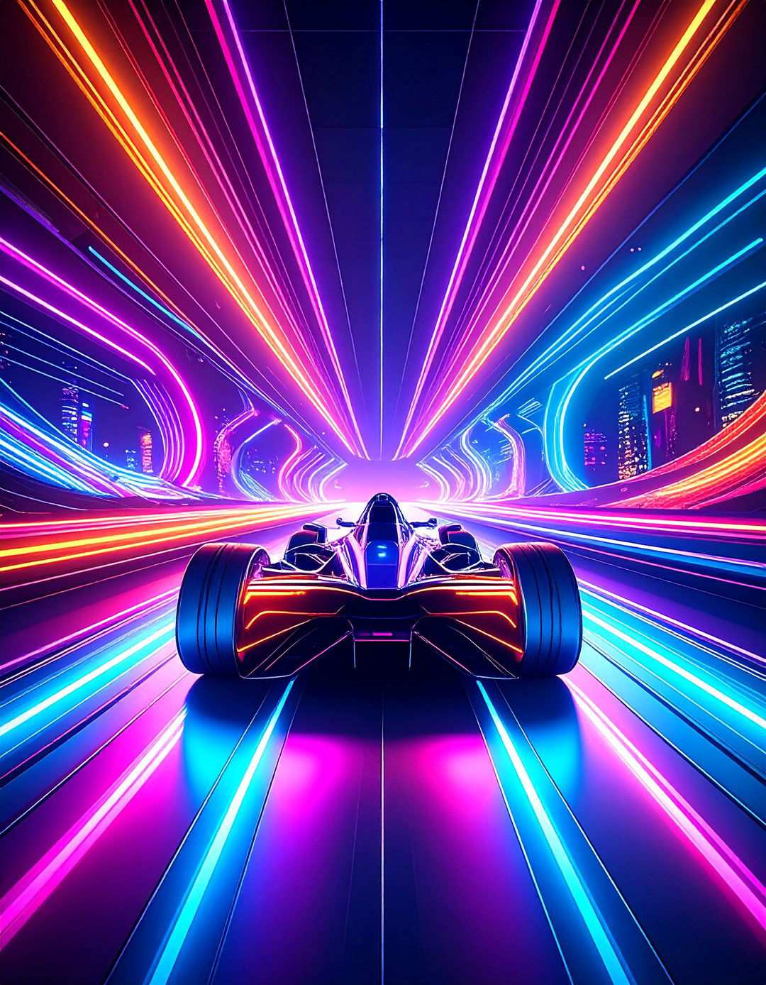 Neon Speed Light Racing - 24 Hot Wheels Birthday Party Ideas