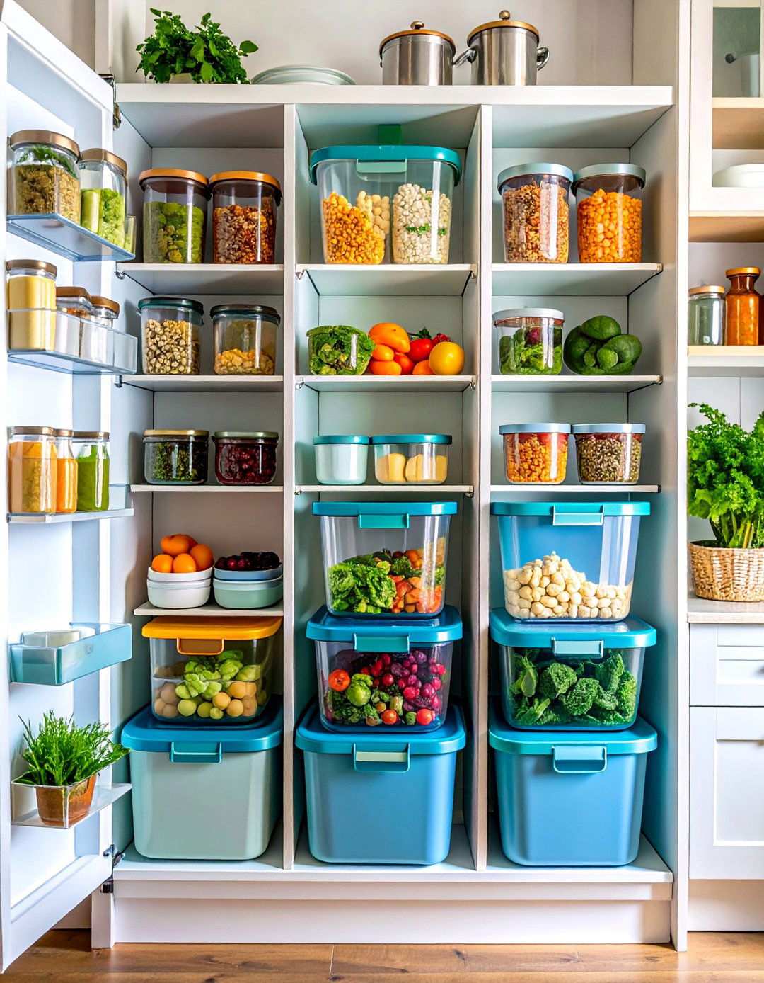 Nested Container Tower System - 24 Tupperware Organization Ideas