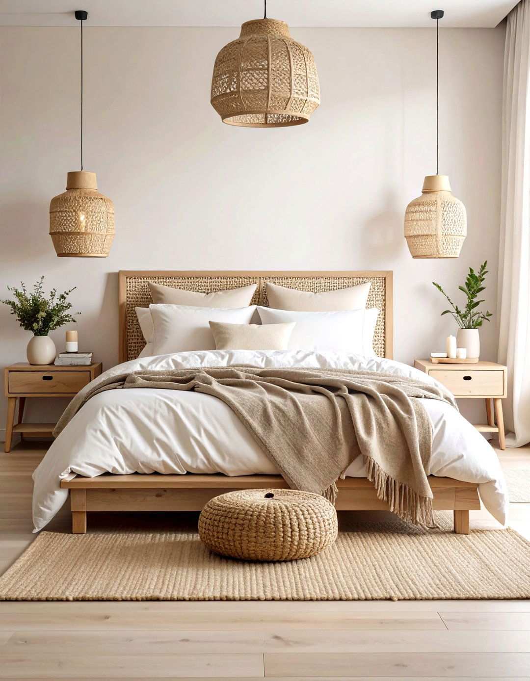 Neutral Bedroom Sanctuary - 24 Minimalist Decorating Ideas
