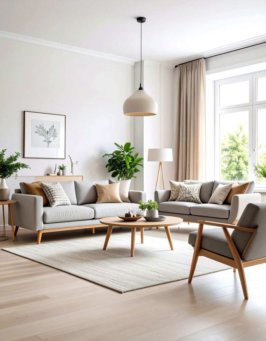 Neutral Color Foundation - 24 Japandi Living Room Ideas