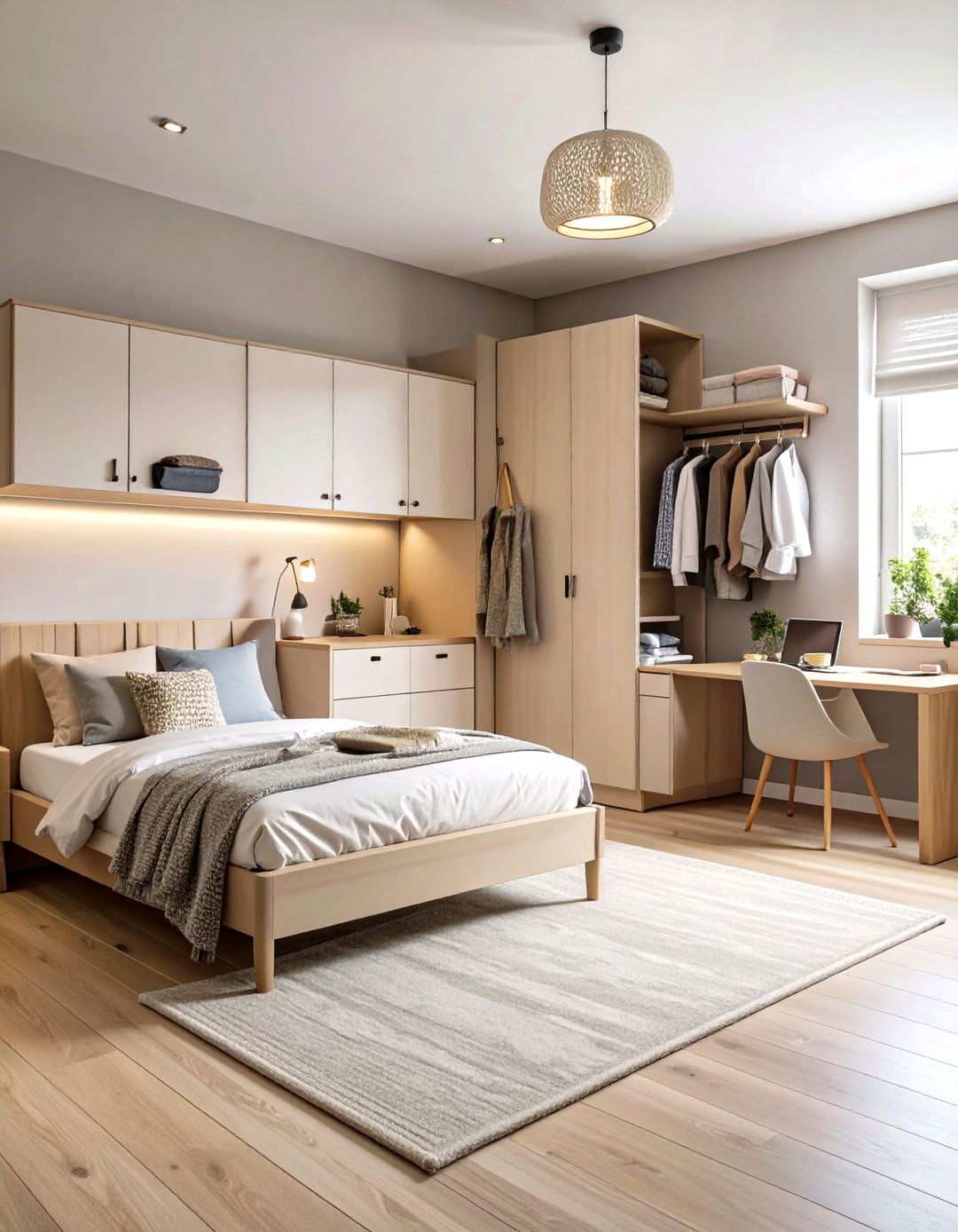 Neutral Color Palette Design - 24 Minimalist Dorm Room Ideas