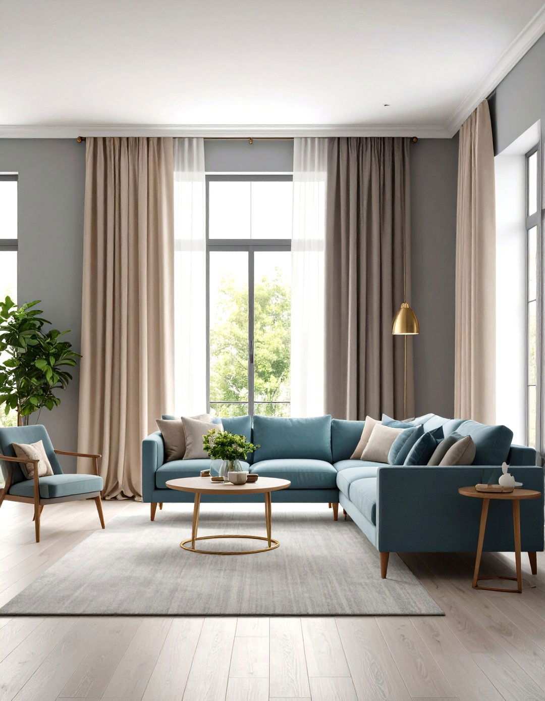 Neutral Combination Curtains - 24 What Color Curtains Go With Gray Walls