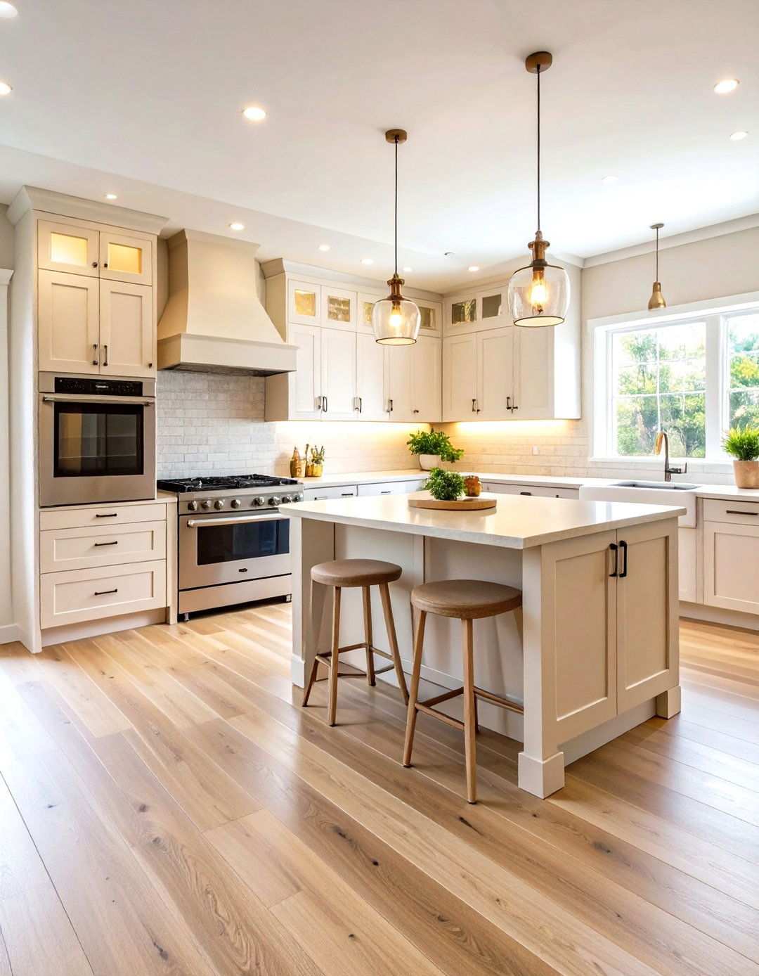 Neutral Earth Tone Linoleum Kitchen Floors - 24 Linoleum Kitchen Flooring Ideas