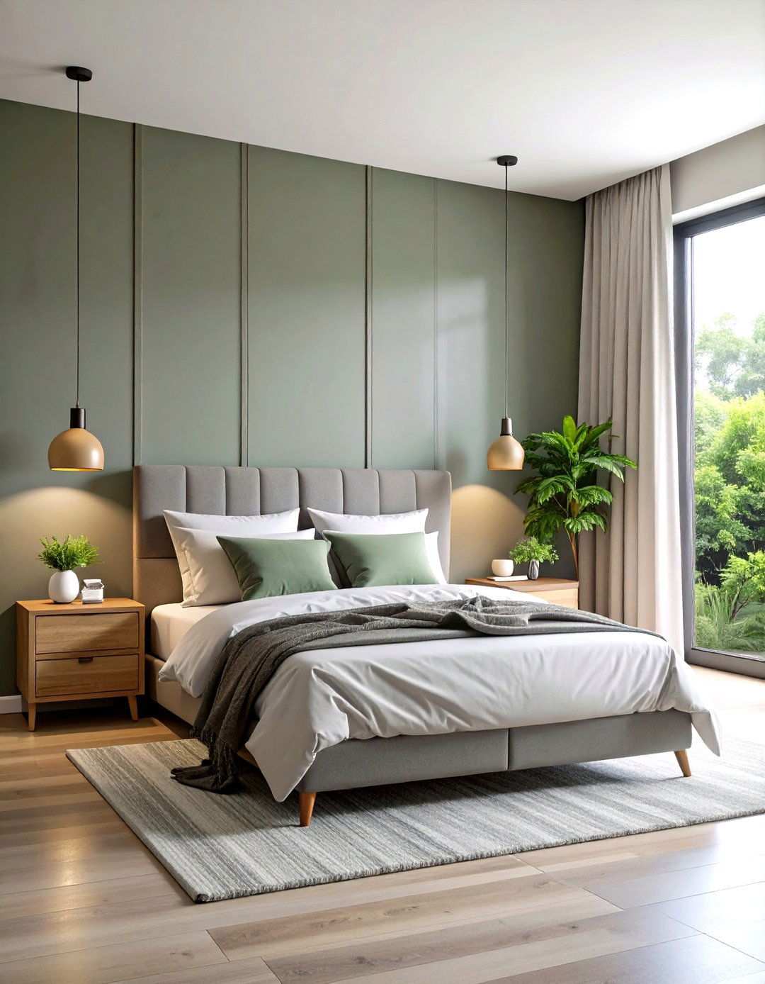 Neutral Grey Limewash Minimalist Bedroom - 24 Limewash Bedroom Ideas