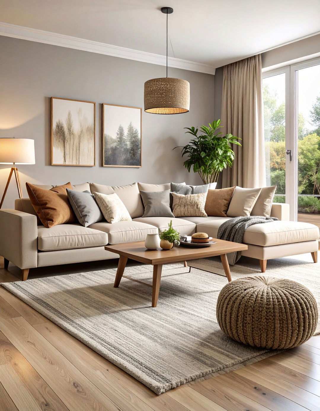 Neutral Sectional Sanctuary - 24 Pottery Barn Living Room Ideas