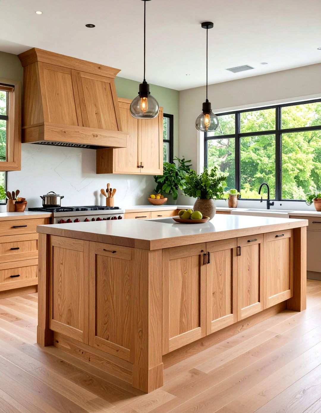Oak Kitchen Island - 24 Rustic Kitchen Island Ideas