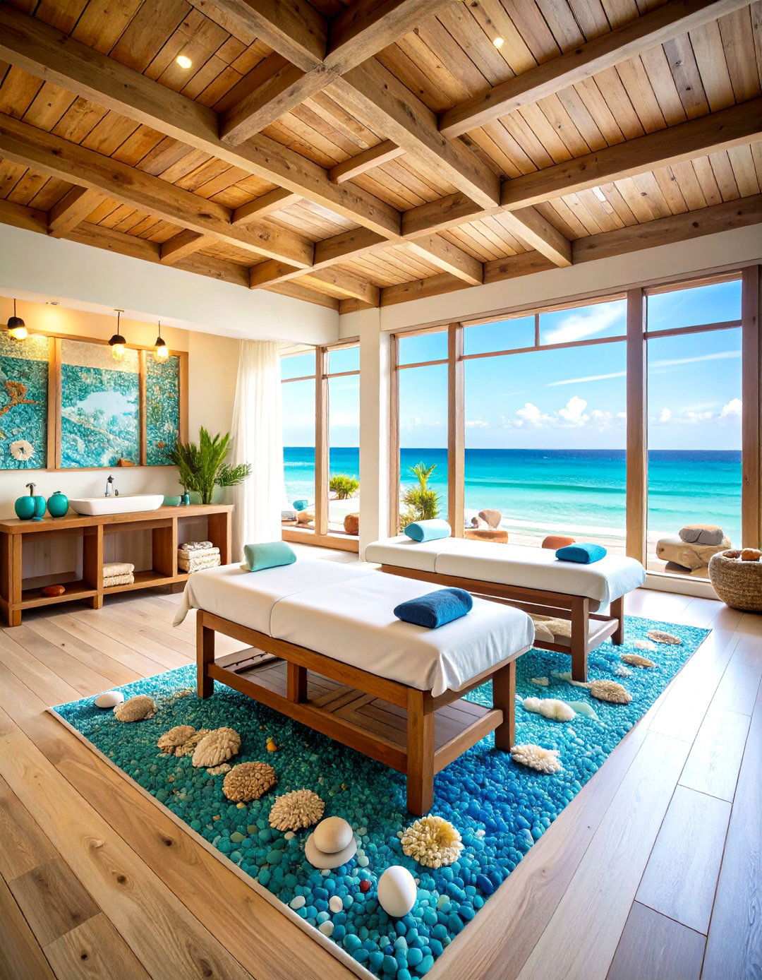 Ocean Inspired Coastal Retreat - 24 Massage Room Setup Ideas
