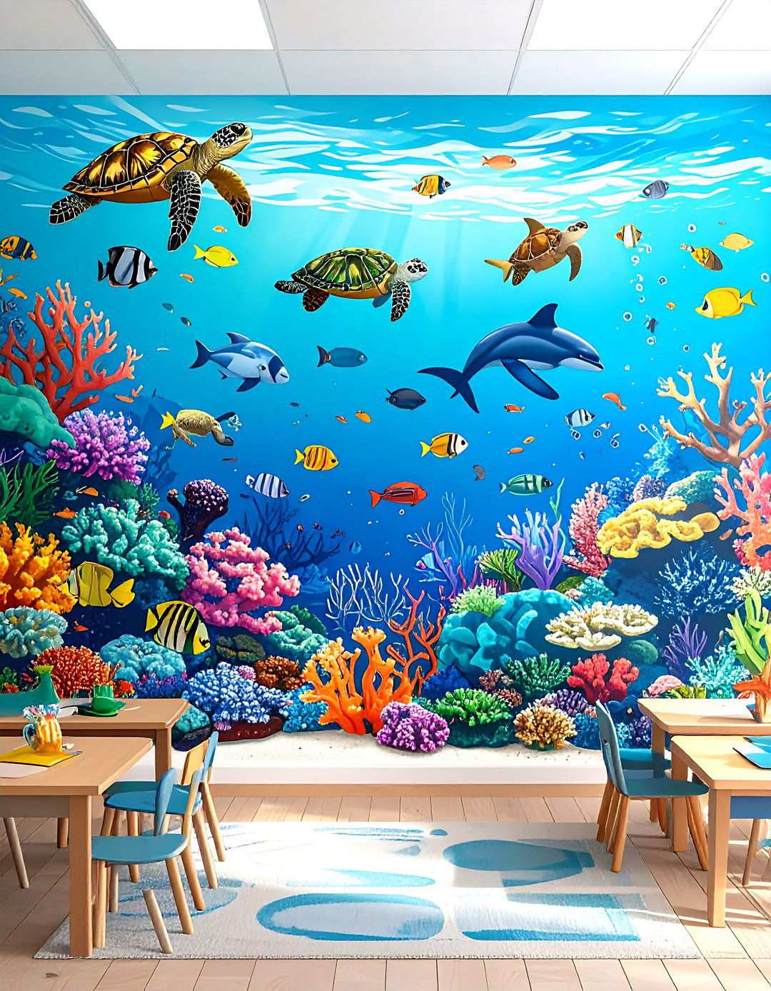 Ocean Marine Biology Center - 24 School Mural Ideas