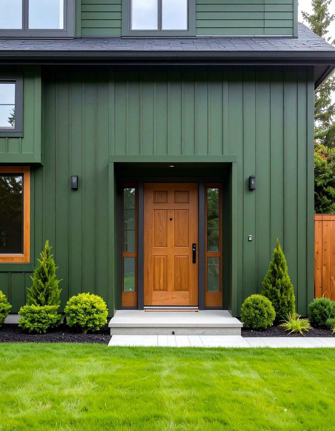 Olive Green Siding Applications - 24 House Siding Colors