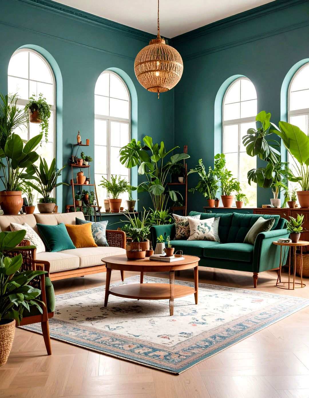 Olive Green Victorian Botanical Conservatory Style - 24 Victorian Dark Green Living Room Ideas
