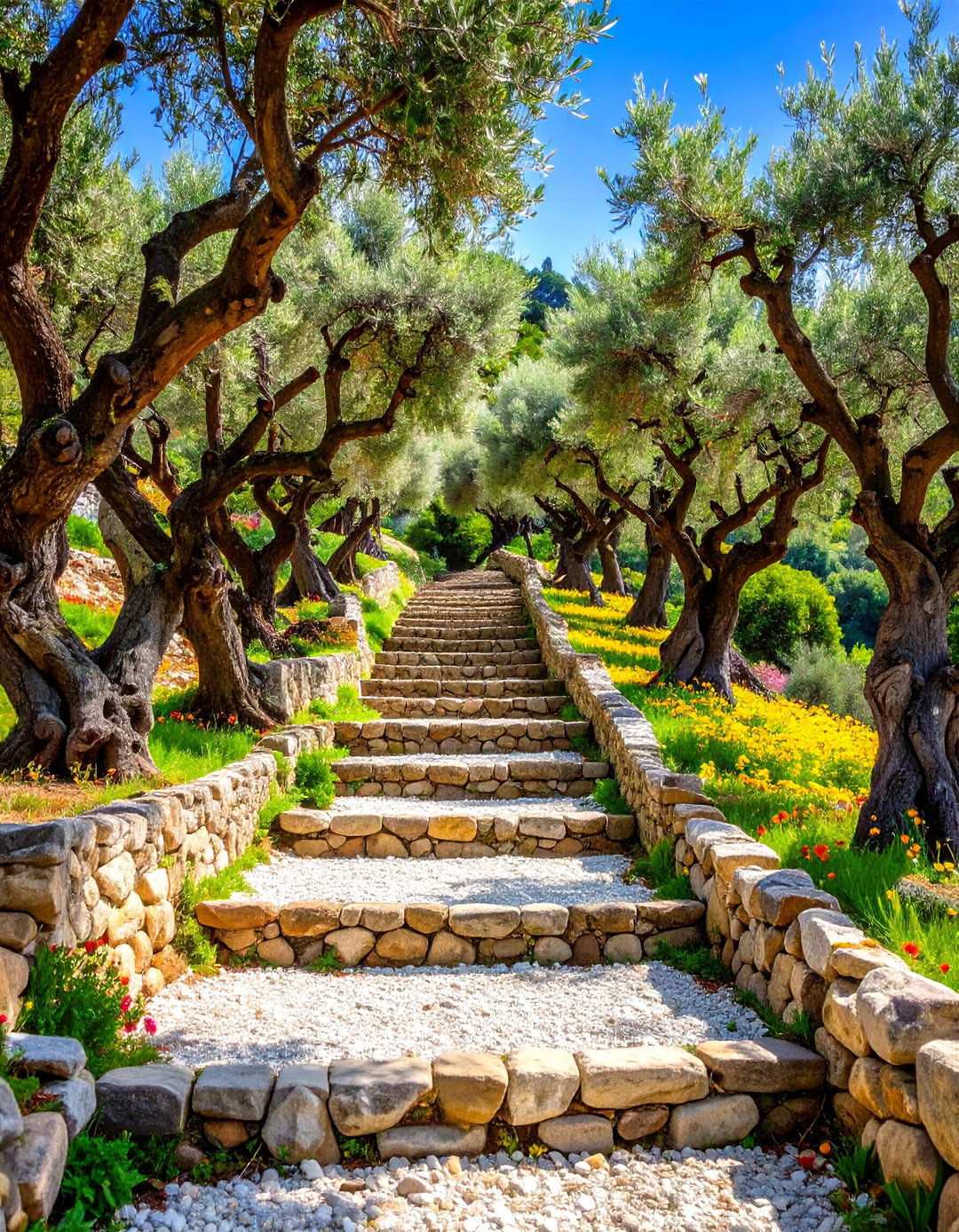 Olive Grove Terrace - 24 Mediterranean Garden Ideas
