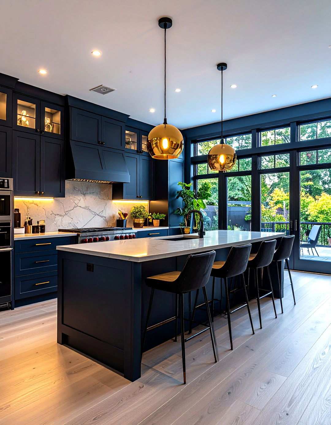 Open Concept Black Cabinet Kitchen Layouts - 24 kitchens with beautiful black cabinets