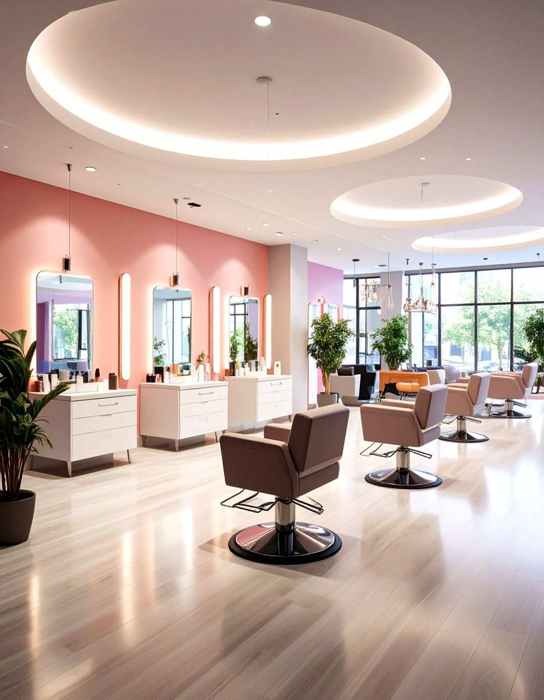 Open Concept Flow Optimization - 24 Salon Interior Design Ideas
