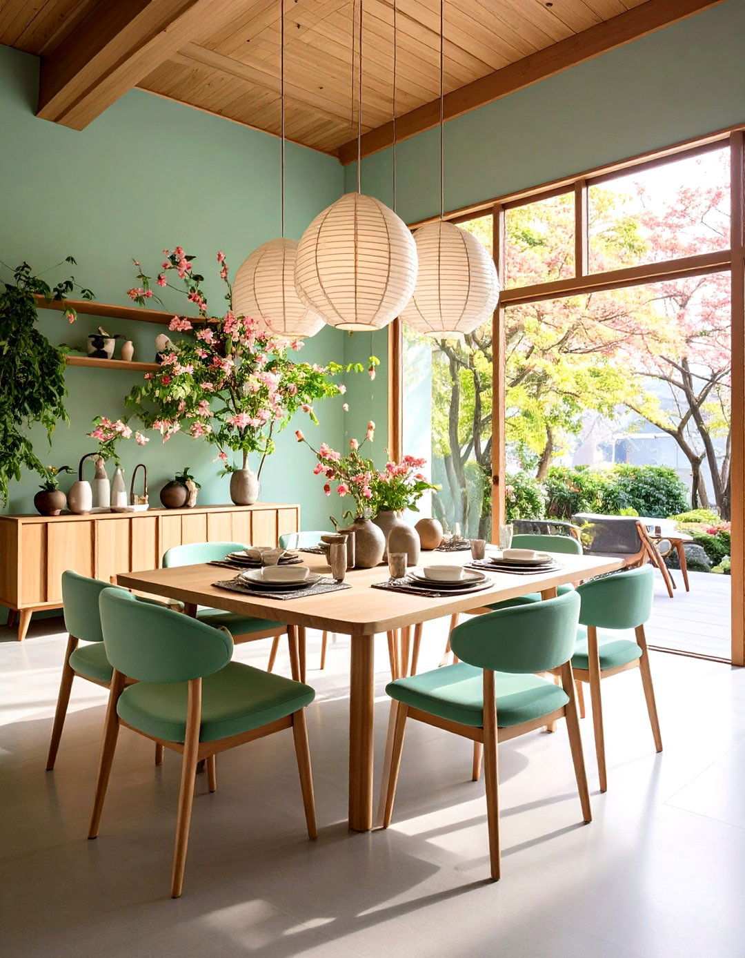 Open Concept Japanese Dining - 24 Japanese Dining Room Ideas