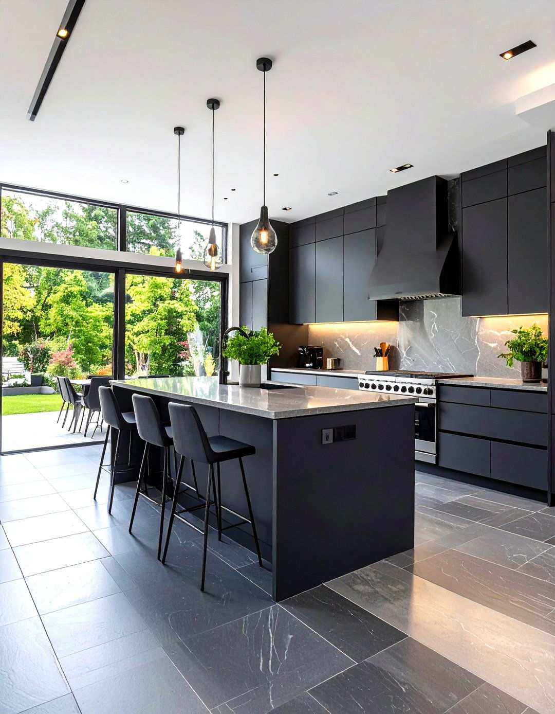 Open Concept Kitchen Slate Flooring - 24 Kitchens With Slate Floors