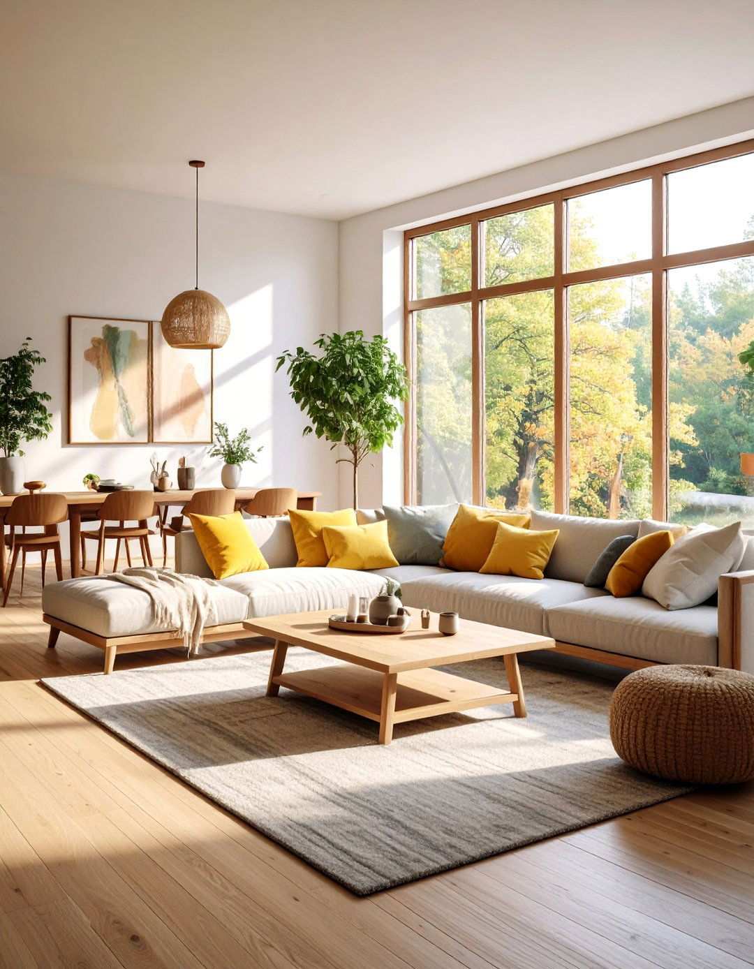 Open Concept Living Room - 24 Transitional Living Room Ideas