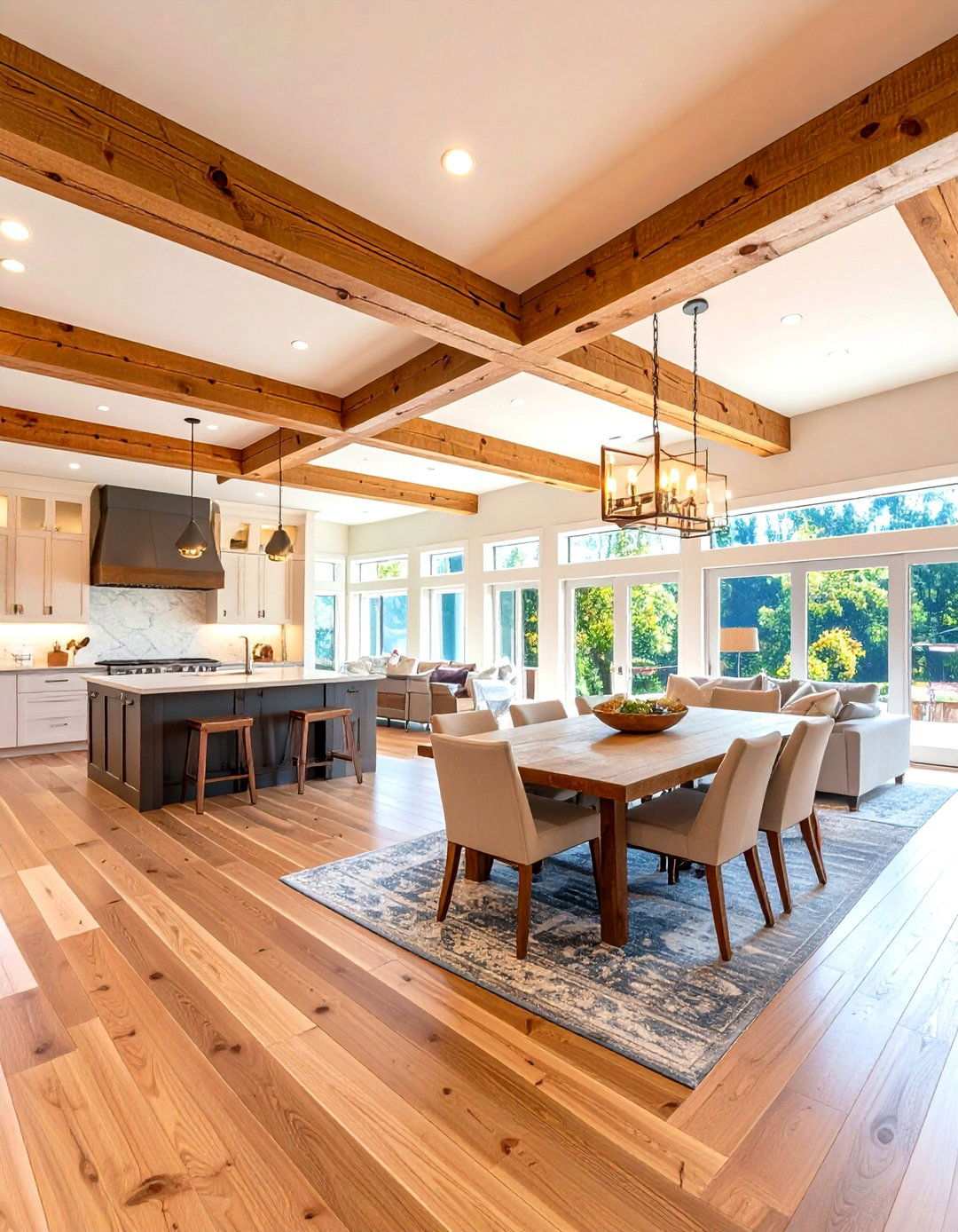 Open Concept Wooden Ceiling Designs - 24 Wooden Interior Design Ideas