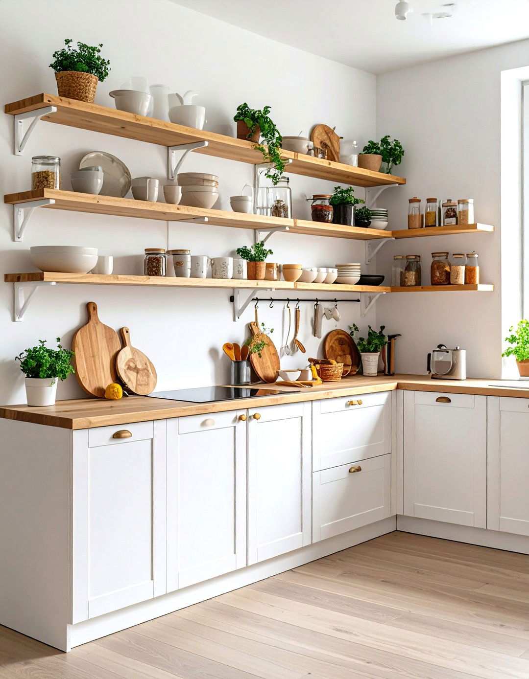 Open Kitchen Shelving Systems - 24 Scandinavian Kitchen Ideas