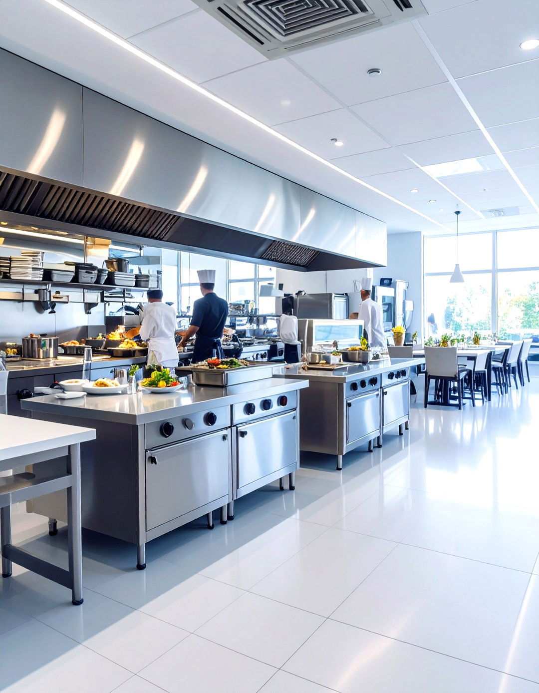 Open Kitchen Theater Concept - 24 Restaurant Interior Design Ideas