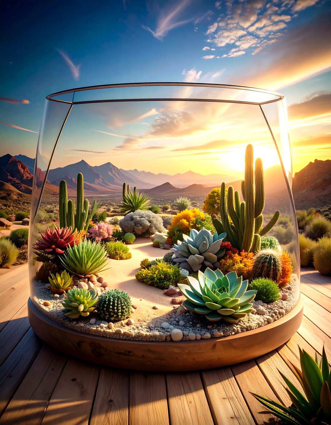 Open Succulent Desert Landscape - 24 Terrarium Ideas