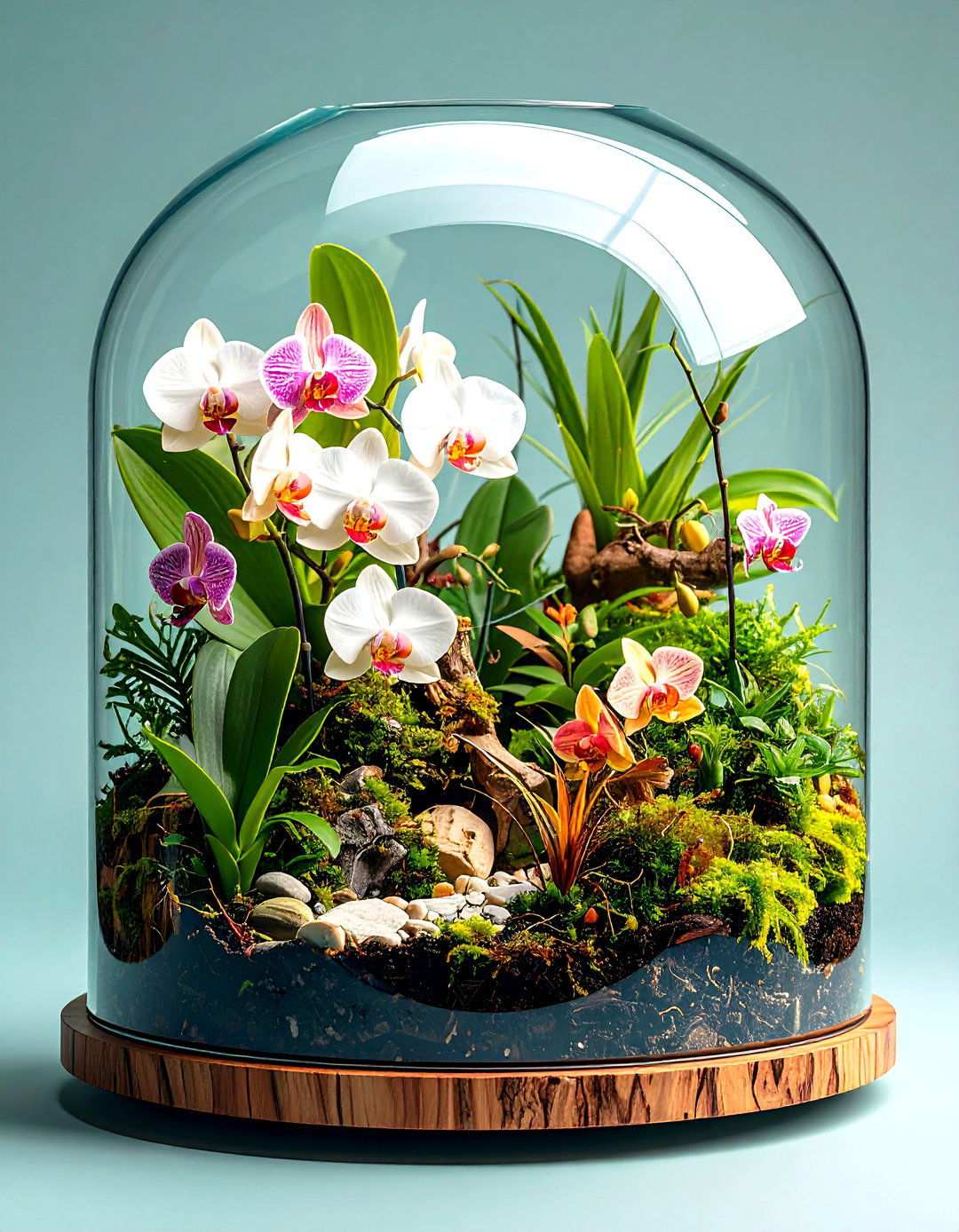 Orchid Tropical Paradise - 24 Terrarium Ideas