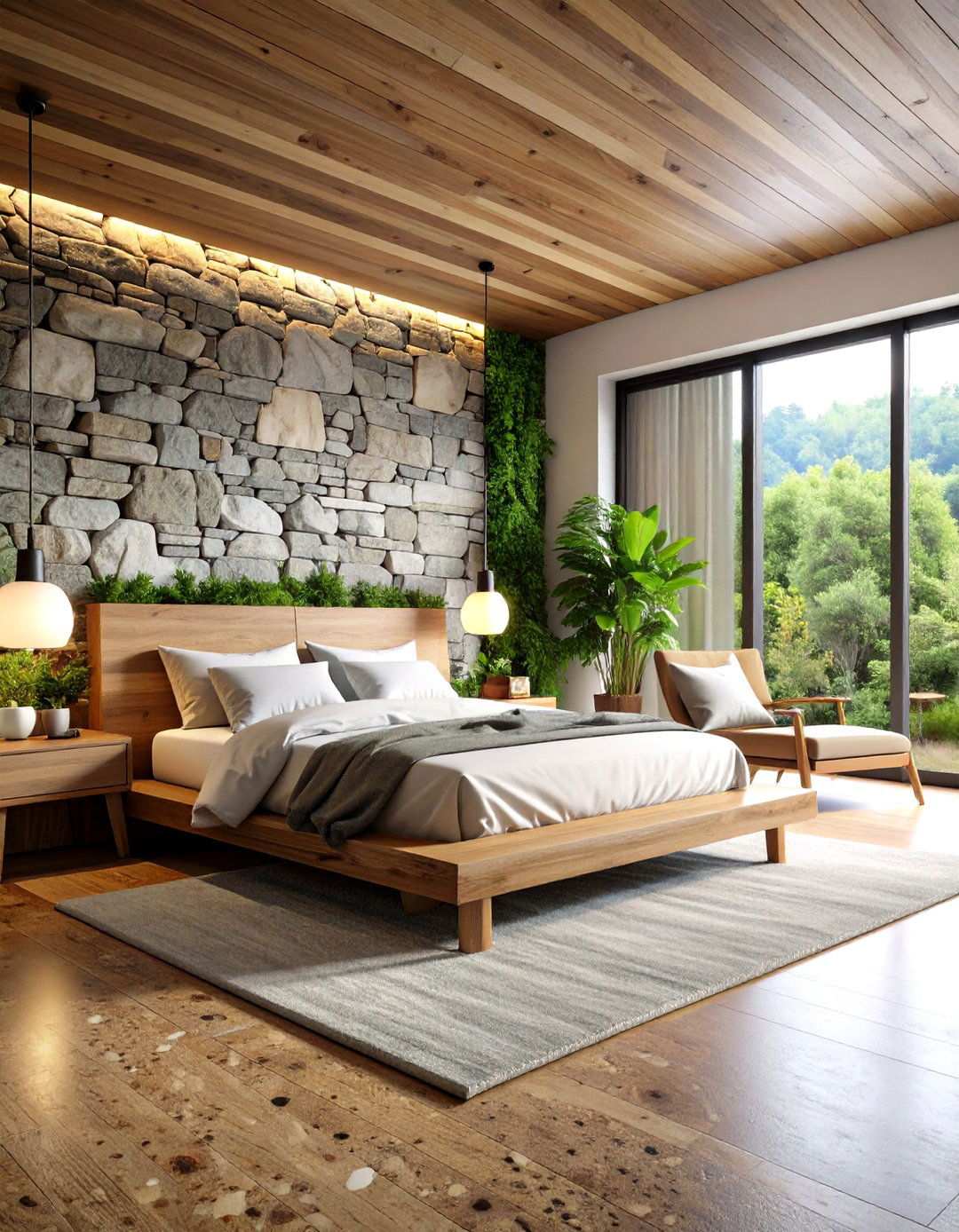 Organic Modern Natural Materials - 24 Master Bedroom Ideas