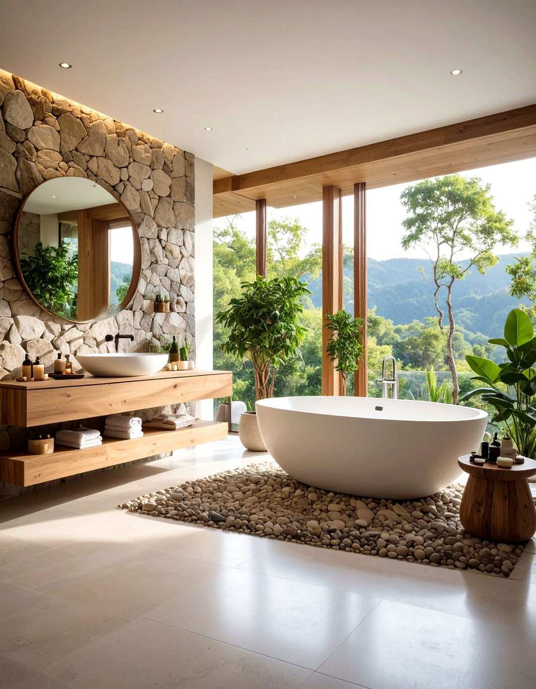 Organic Modern Spa Textures - 24 Spa Decor Ideas