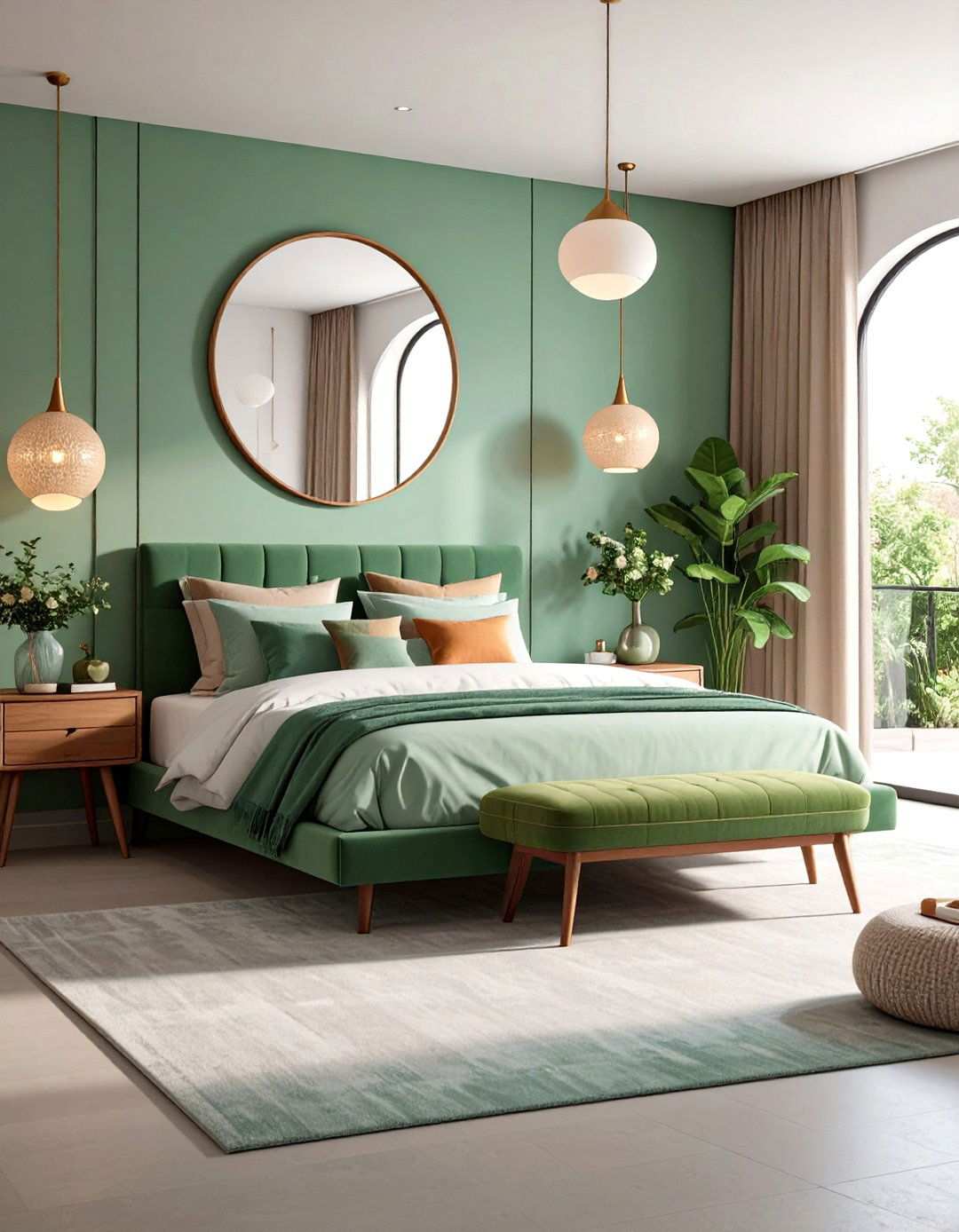 Organic Shape Integration - 24 Scandinavian Bedroom Ideas