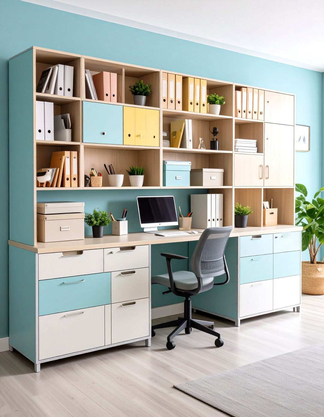 Organization and Storage Solutions - 24 Modern Home Office Ideas