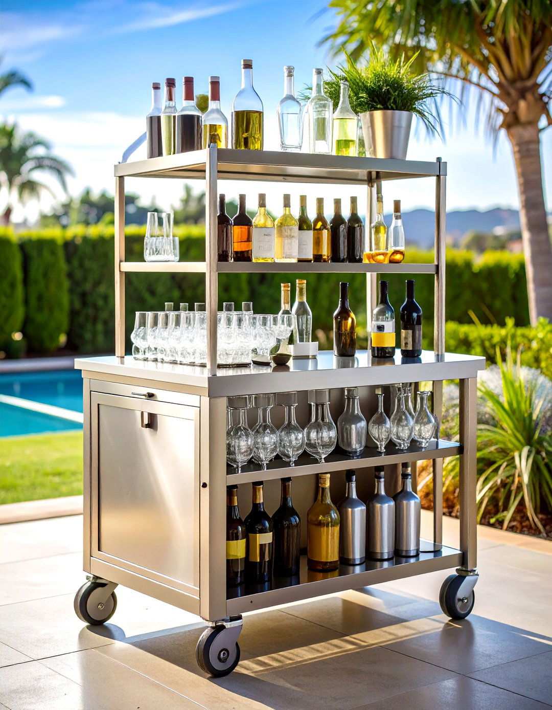 Outdoor Bar Carts - 24 Outdoor Furniture Ideas